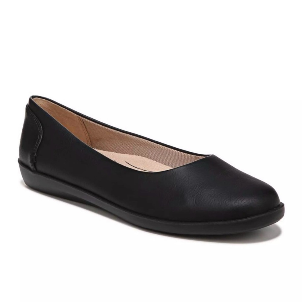 Life Stride Black Suade Flats (NWT)